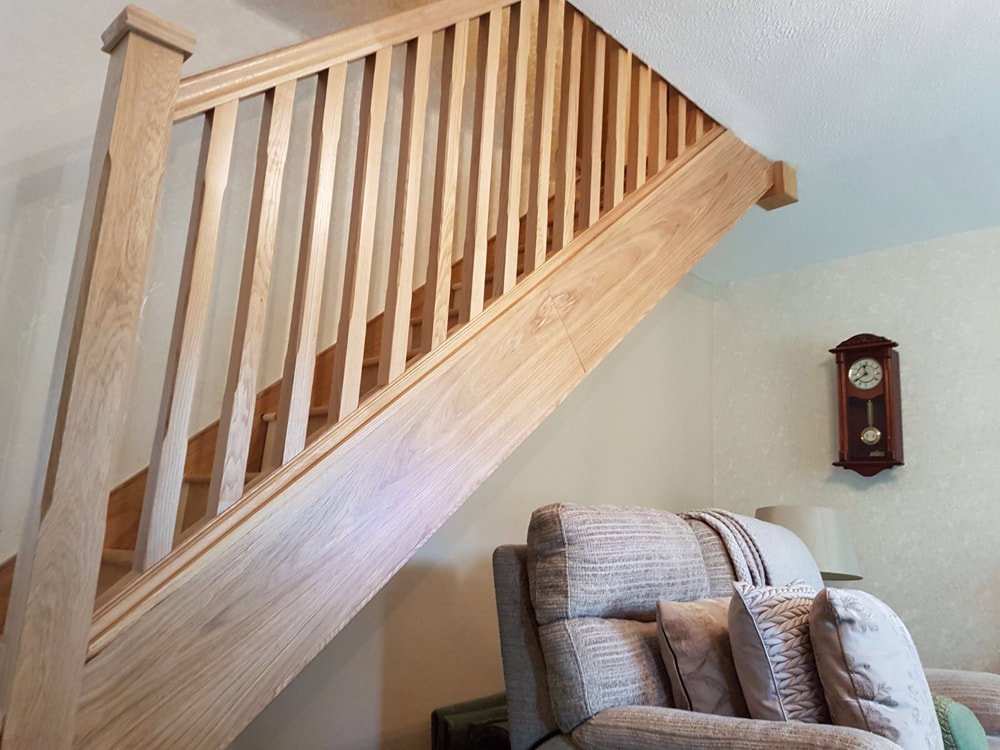 Oak Staircase Cladded Ashbourne, Derbyshire